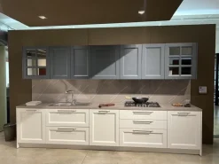 Cucina lineare in legno a prezzo scontato 60%^Stosa Online