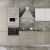 Outlet Cucina lineare in legno bianca Italia3 a prezzo ribassato Cucine Lineari