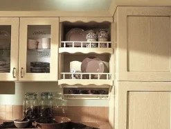 Ala Cucine Cucina lineare in legno noce Provenza a prezzo scontato- Cucine Lineari