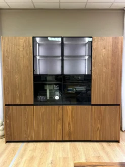 Cubodesign Cucina lineare in legno noce Menta a prezzo ribassato- Cucine Lineari|Cucine Moderne