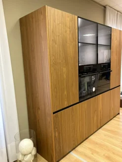 Cubodesign Cucina lineare in legno noce Menta a prezzo ribassato- Cucine Lineari|Cucine Moderne