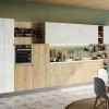 Creo Cucina lineare in legno rovere chiaro Jey feel 01 a prezzo scontato- Cucine Lineari|Cucine Moderne
