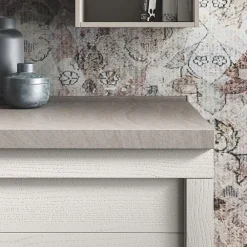 Online Cucina lineare in legno tortora Elsa a prezzo scontato Cucine Lineari|Cucine Moderne