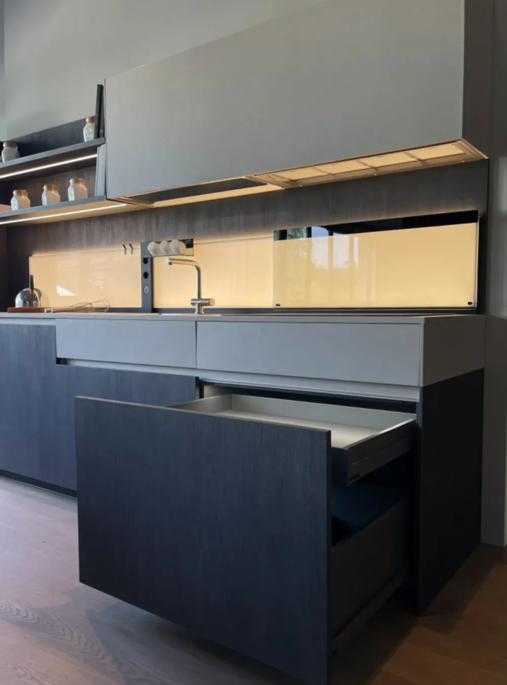 Cucina lineare in melaminico a prezzo ribassato 45%^Copat cucine Sale