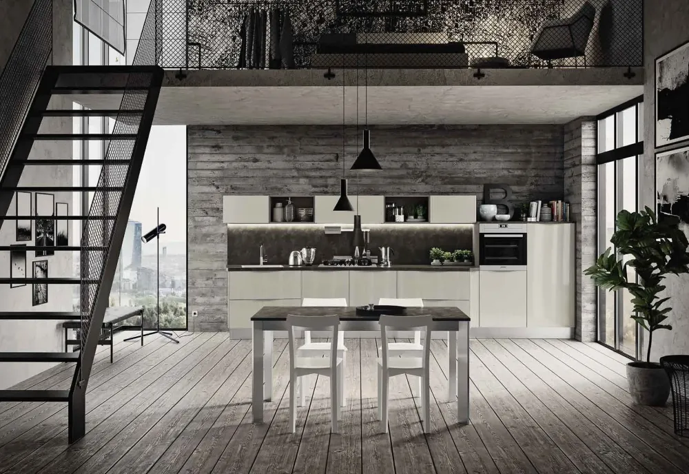 Hot Cucina lineare in nobilitato grigio Paragon a prezzo ribassato Cucine Lineari|Cucine Moderne