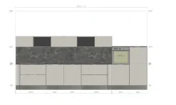 Hot Cucina lineare in nobilitato grigio Paragon a prezzo ribassato Cucine Lineari|Cucine Moderne