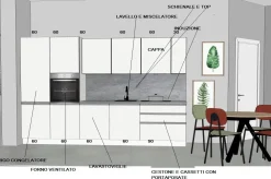 Cucina lineare in nobilitato altri colori 2026promosmart360 a prezzo scontato^Gicinque Hot