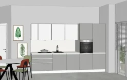 Cucina lineare in nobilitato altri colori 2026promosmart360 a prezzo scontato^Gicinque Hot