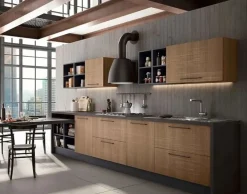 Ala Cucine Cucina lineare in nobilitato a prezzo ribassato 30%- Cucine Lineari|Cucine Moderne
