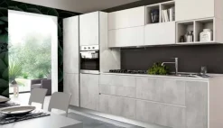 Cucina lineare in resina cementizia a prezzo ribassato 35% Cucine Lineari|Cucine Moderne