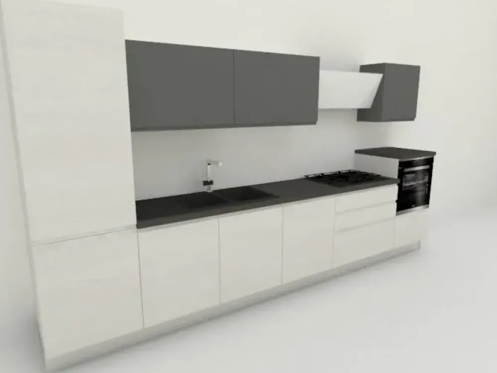Cucina lineare Jey kitchens con uno sconto del 50%^Creo Clearance