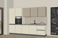 Cucina lineare moderna altri colori 300promo2026bis a soli 4990 Euro^Gicinque New