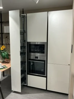 Cucina lineare moderna bianca Delinea^Scavolini Discount