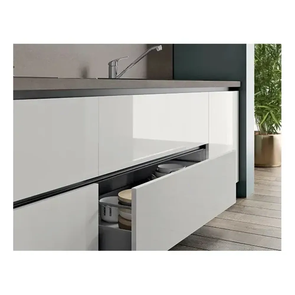 Online Cucina lineare moderna bianca Domino a soli 8250 Euro Cucine Lineari|Cucine Moderne