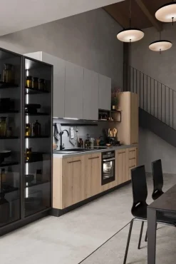 Cucina lineare moderna Cucina mod.sky in laminato di ar.tre cucine in promo-sconto 40% a prezzo ribassato^Ar-Tre Best