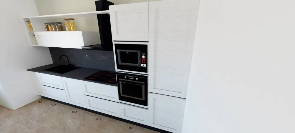 Astra Cucina lineare moderna Ego a prezzo ribassato- Cucine Lineari|Cucine Moderne