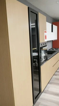 Cucina lineare moderna grigia Pop^Mobilturi Best