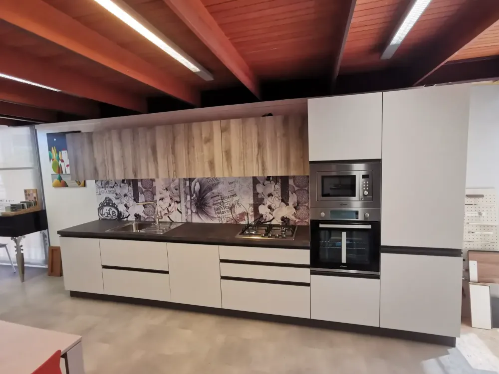 Clearance Cucina lineare moderna grigia Ar Cucine Lineari|Cucine Moderne