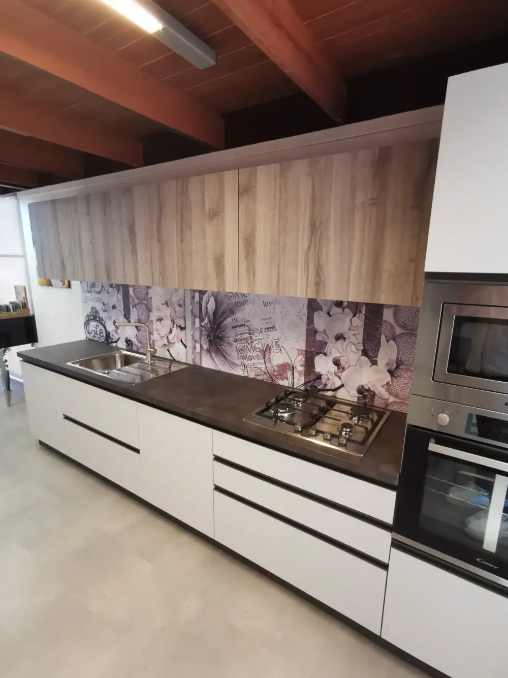 Clearance Cucina lineare moderna grigia Ar Cucine Lineari|Cucine Moderne