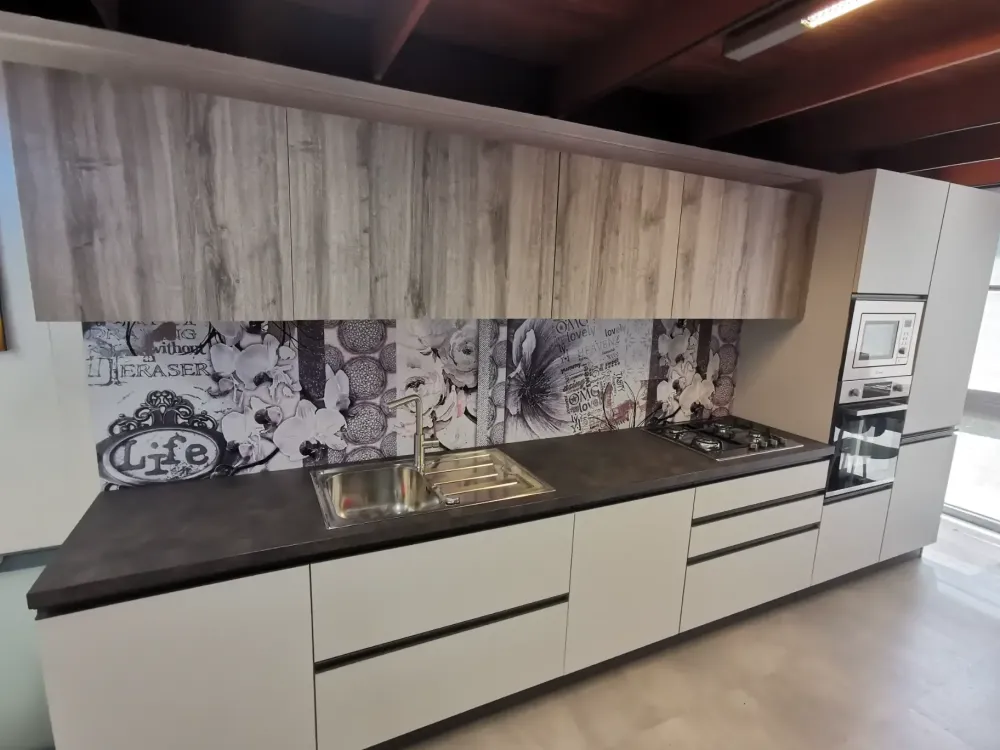 Clearance Cucina lineare moderna grigia Ar Cucine Lineari|Cucine Moderne