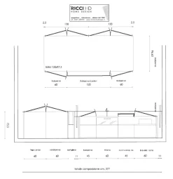 Cucina lineare moderna grigia One a soli 15800 Euro^Record Cucine Best
