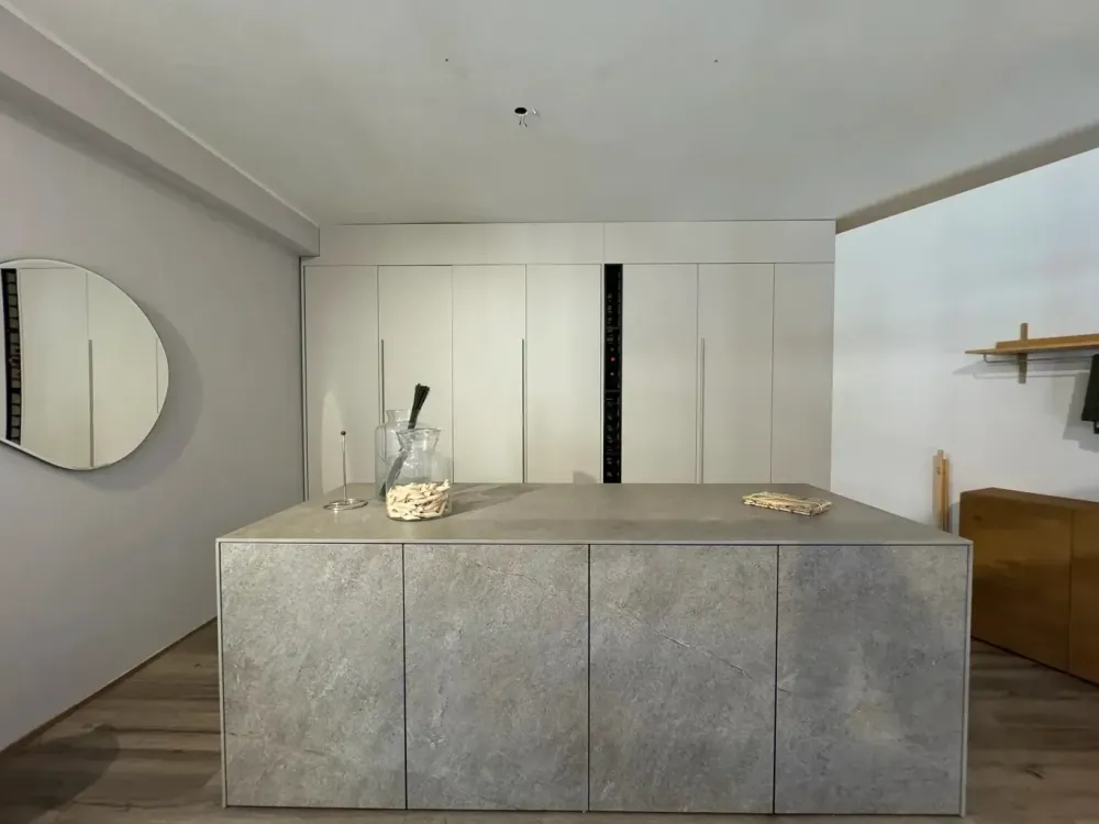 Cucina lineare moderna grigia One a soli 15800 Euro^Record Cucine Best