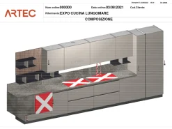 Colombini Casa Cucina lineare moderna Lungomare a prezzo scontato- Cucine Lineari|Cucine Moderne