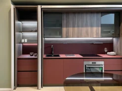 Scavolini Cucina lineare moderna rossa Boxlife- Cucine Lineari|Cucine Moderne