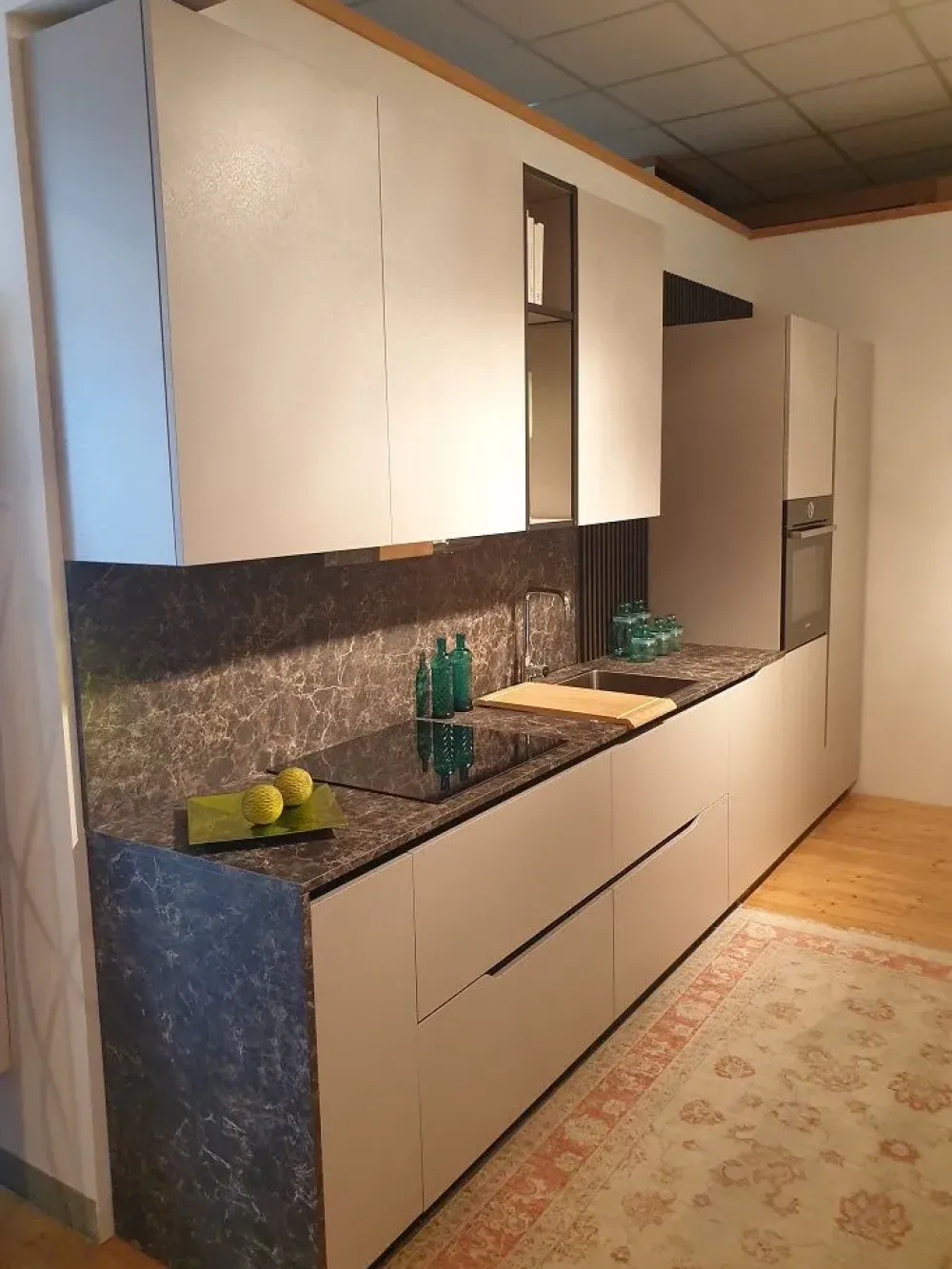 Dibiesse Cucina lineare moderna tortora Spring lesmo- Cucine Lineari|Cucine Moderne