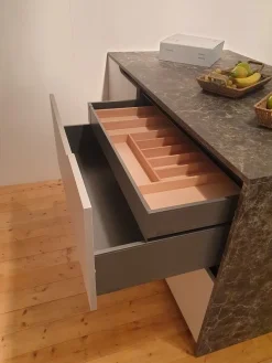 Dibiesse Cucina lineare moderna tortora Spring lesmo- Cucine Lineari|Cucine Moderne