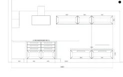 Cucina classica con penisola bianca in legno Claudia^Lube Cucine Online