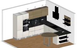 Discount CUCINA Luna  PREZZO OUTLET scontata 51% Cucine Con Penisola|Cucine Moderne
