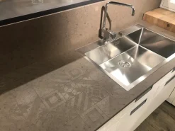 Cucina classica ad angolo bianca in legno Lab 40^Marchi Cucine New