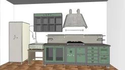 Marchi Cucine Cucina design lineare altri colori in resina cementizia Lomi- Cucine Lineari|Cucine Design