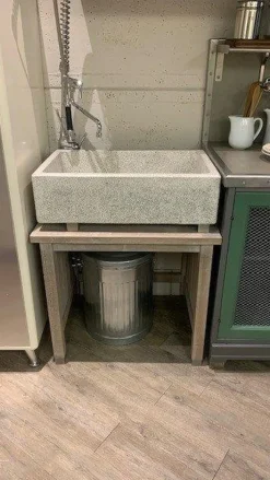 Marchi Cucine Cucina design lineare altri colori in resina cementizia Lomi- Cucine Lineari|Cucine Design