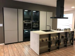 Stosa Cucina Metropolis grigia con isola con un ribasso imperdibile- Cucine Ad Isola|Cucine Moderne