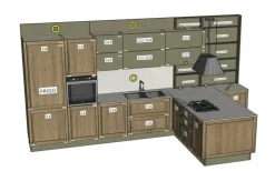 Outlet Cucina Milano 01 con penisola con un ribasso imperdibile Cucine Con Penisola