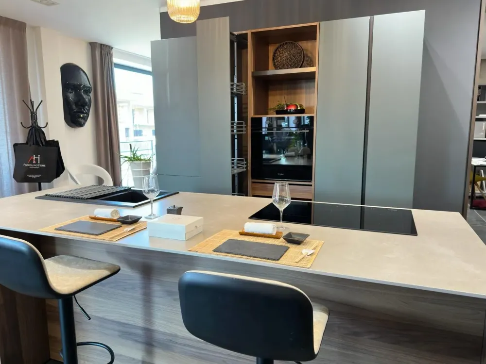 Miton Cucina Menta OFFERTA OUTLET sconto 50%- Cucine Ad Isola|Cucine Design