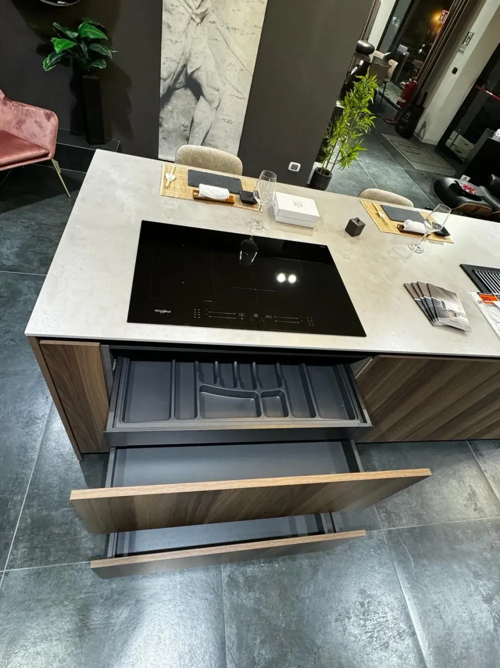 Miton Cucina Menta OFFERTA OUTLET sconto 50%- Cucine Ad Isola|Cucine Design