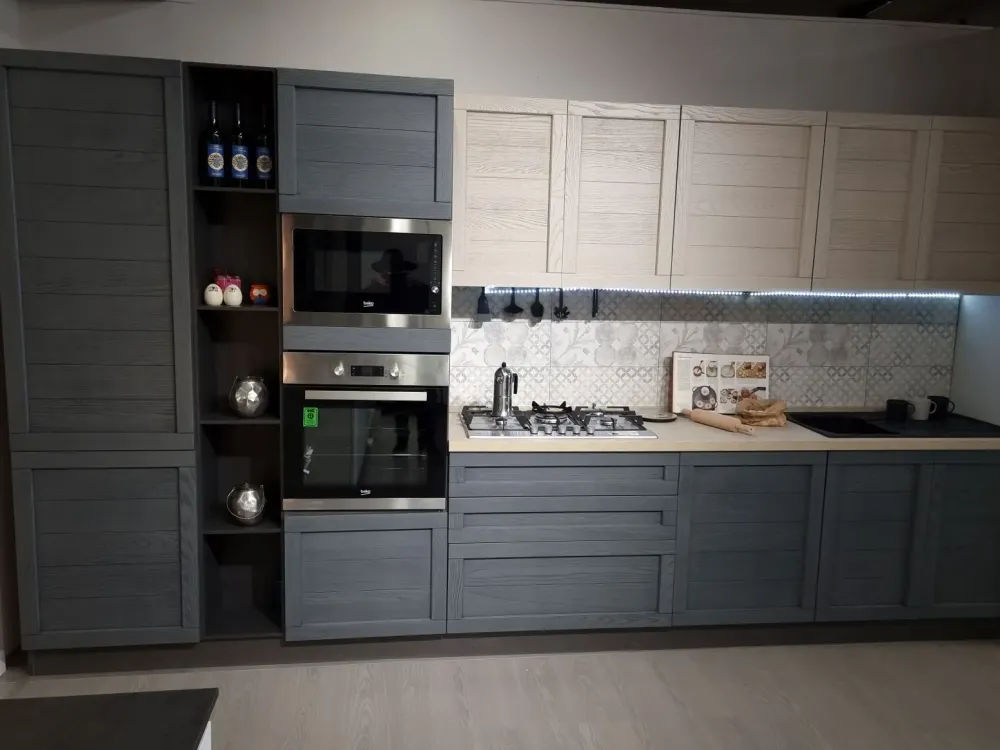 Mobilturi CUCINA Ardesia canapa PREZZO OUTLET scontata 50%- Cucine Lineari