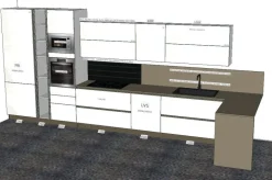 Outlet CUCINA lineare Lux pop SCONTATA Cucine Lineari|Cucine Moderne
