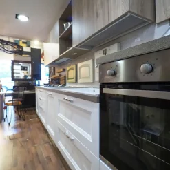 New Cucina modello Cucina shabby chic lineare 4 metri con piano penisola  Nuovi mondi cucine PREZZO SCONTATO 64% Cucine Con Penisola