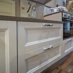 New Cucina modello Cucina shabby chic lineare 4 metri con piano penisola  Nuovi mondi cucine PREZZO SCONTATO 64% Cucine Con Penisola