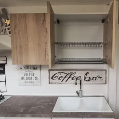 Cucina modello  cucina shabby white easy  ed  effetto rovere PREZZO SCONTATO 42%^Collezione esclusiva Discount