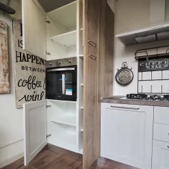 Cucina modello  cucina shabby white easy  ed  effetto rovere PREZZO SCONTATO 42%^Collezione esclusiva Discount