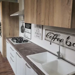 Cucina modello  cucina shabby white easy  ed  effetto rovere PREZZO SCONTATO 42%^Collezione esclusiva Discount