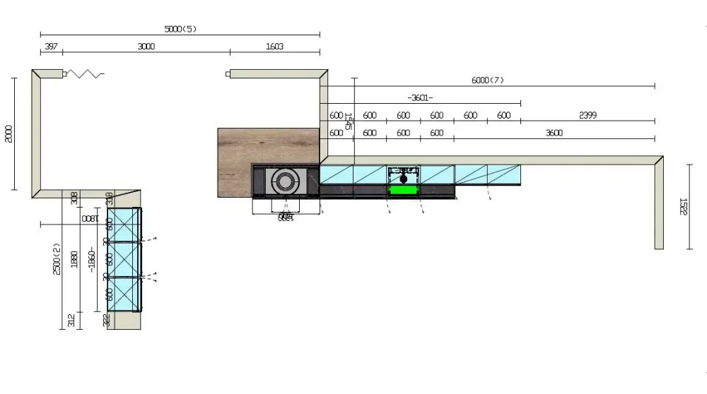 Discount Cucina modello Frame 1 PREZZO SCONTATO 40% Cucine Lineari|Cucine Moderne