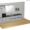 New Cucina Modello joy moderna bianca lineare scontata 51% Cucine Lineari|Cucine Moderne