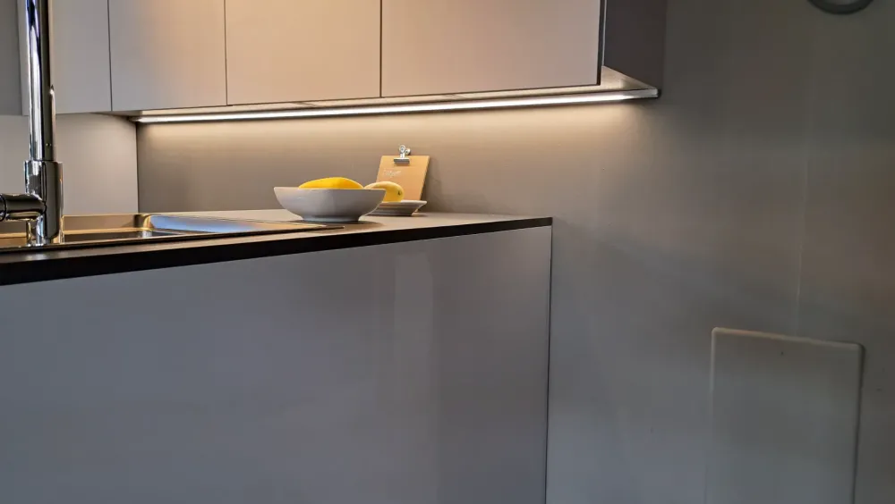 New Cucina Modello joy moderna bianca lineare scontata 51% Cucine Lineari|Cucine Moderne