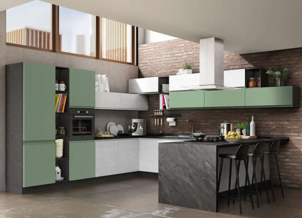 Online Cucina modello Kely isola PREZZO SCONTATO 38% Cucine Con Penisola|Cucine Moderne